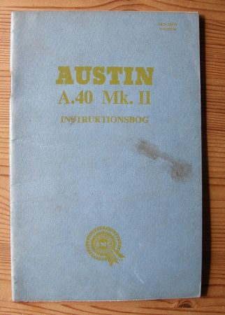 Austin A.40 instruksbog A.40MK2